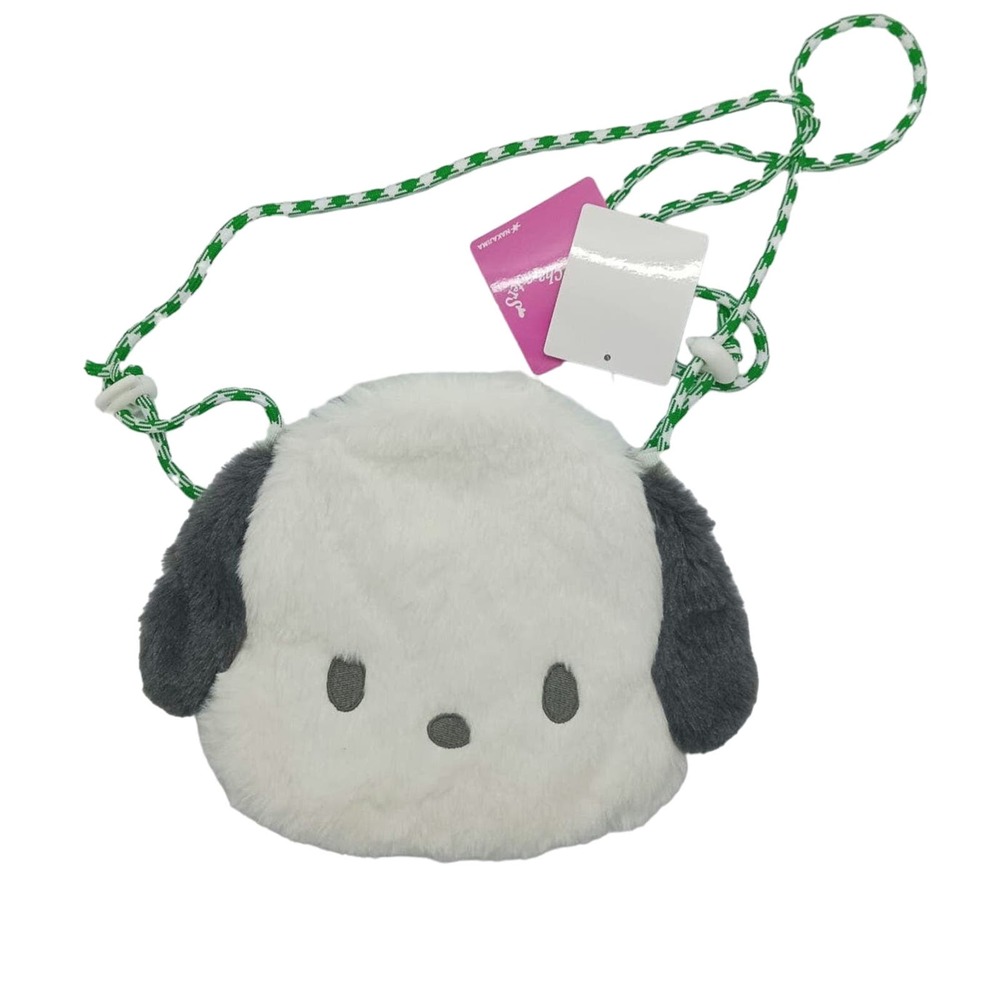 Sanrio Pochacco fluffy face shoulder bag
